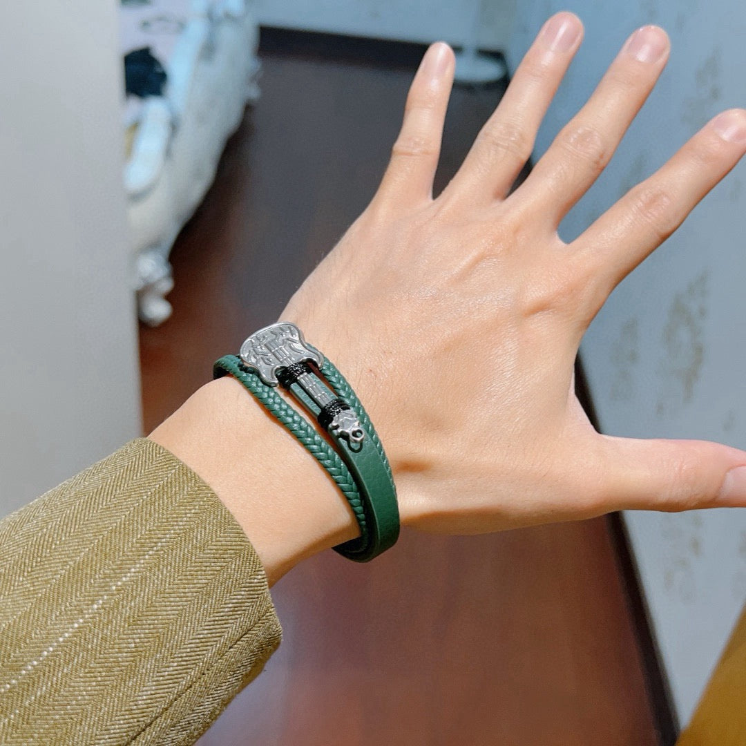 Gucci Anger Forest Distressed Vintage Silver-Tone Vintage-Inspired Bracelet – Style 29 - image 3