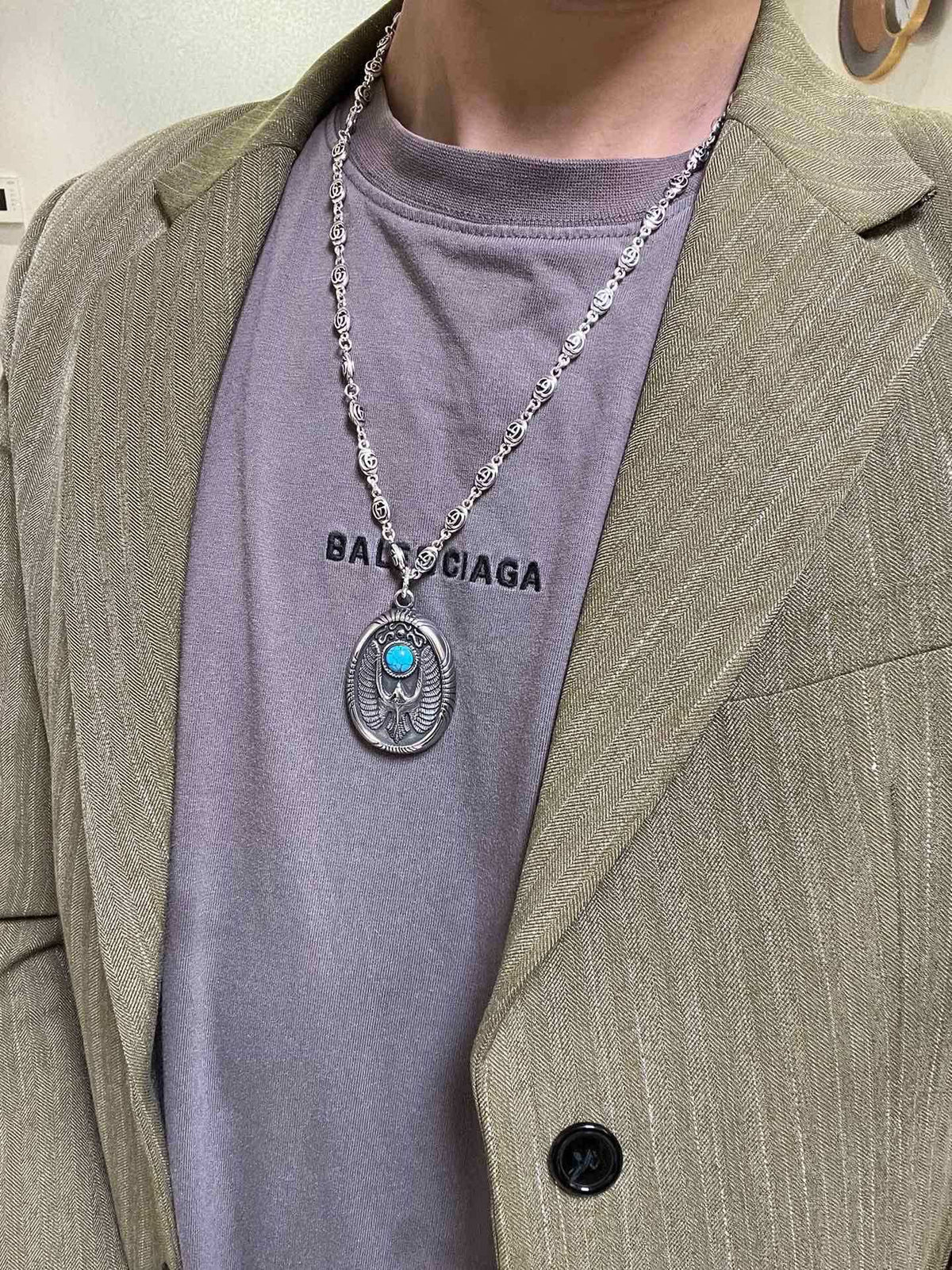 Gucci Anger Forest Chain Distressed Necklace – Style 145 - image 3