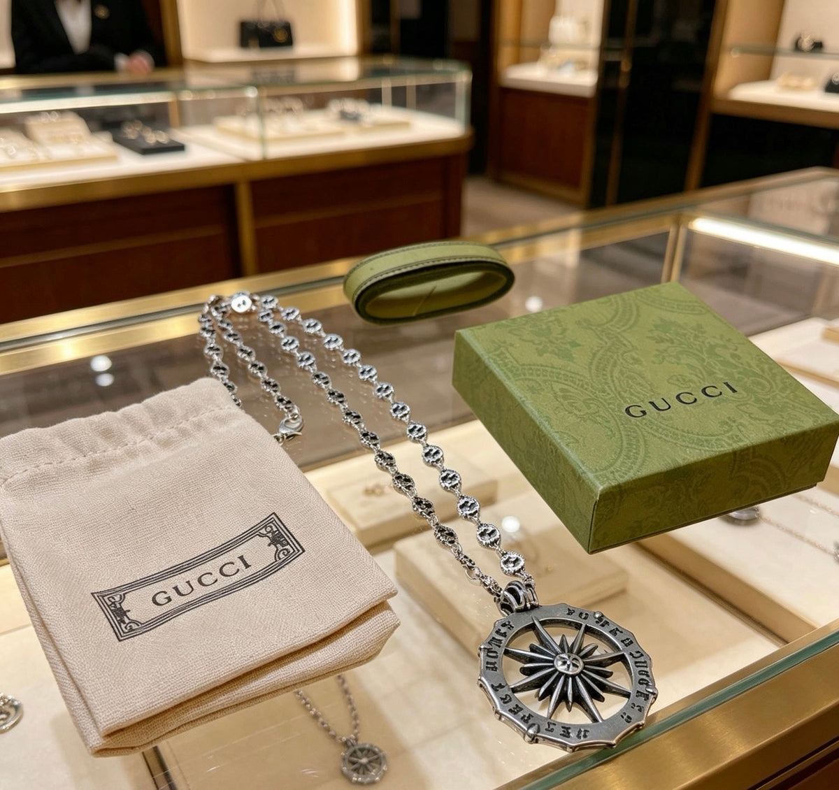 Gucci Anger Forest Chain Distressed Necklace – Style 144 - image 5