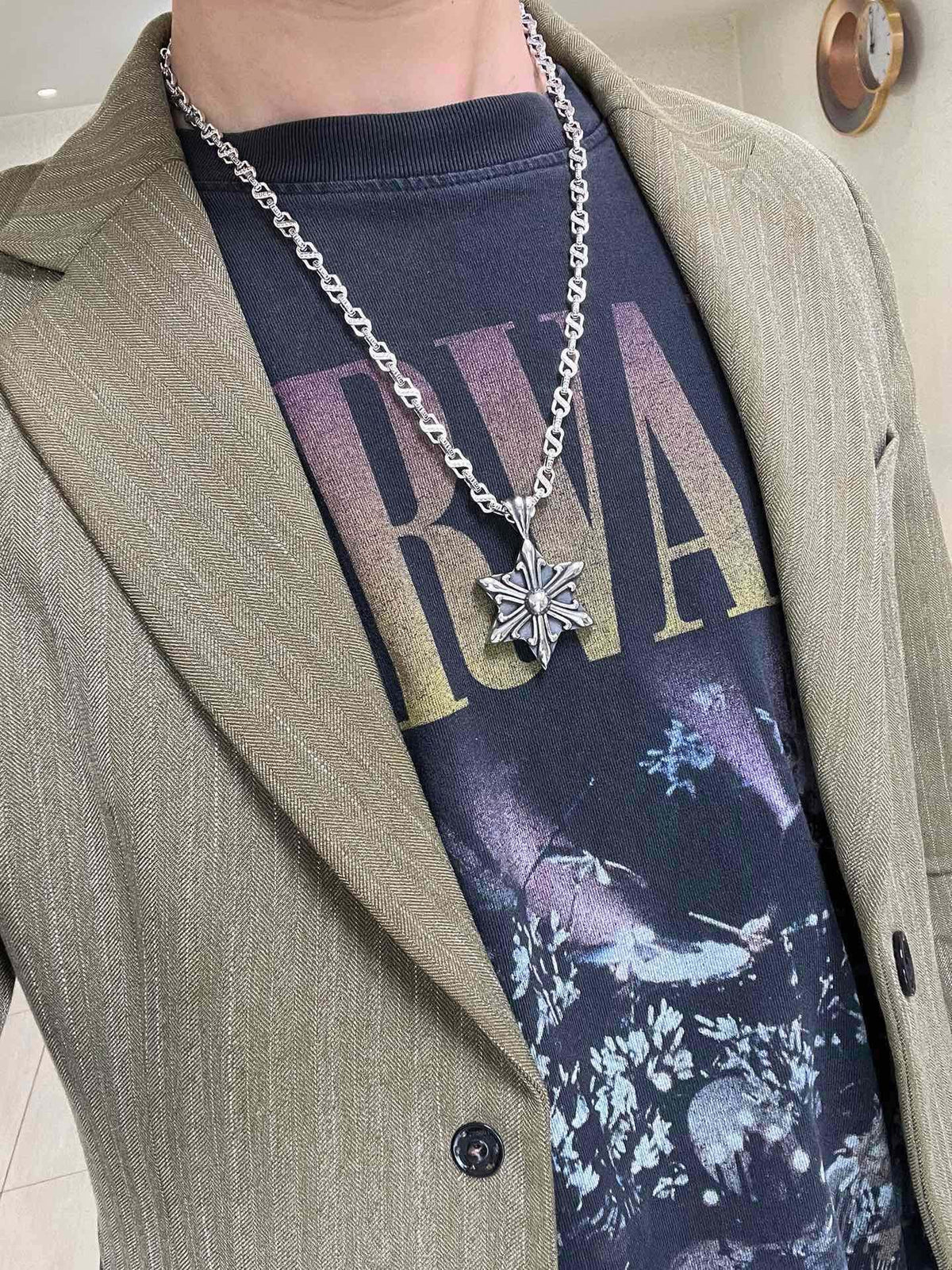 Gucci Anger Forest Chain Distressed Necklace – Style 91 - image 9