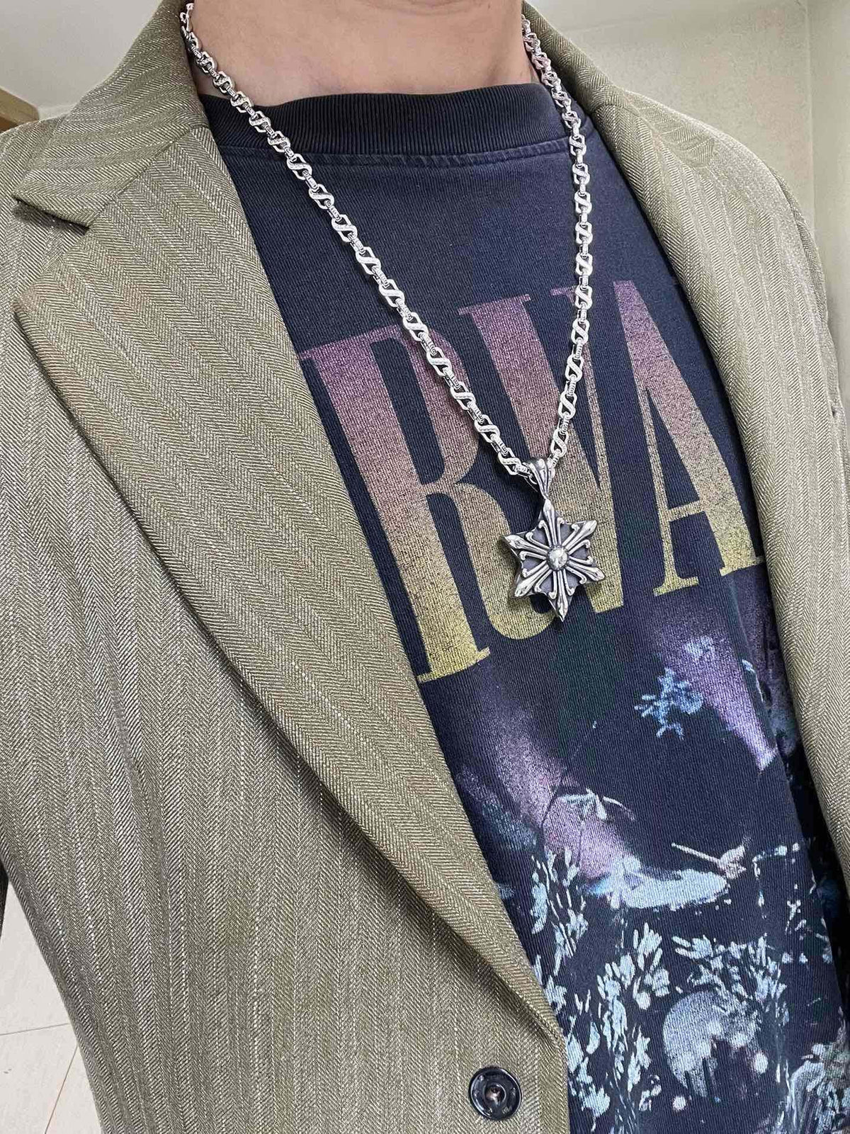Gucci Anger Forest Chain Distressed Necklace – Style 91 - image 6
