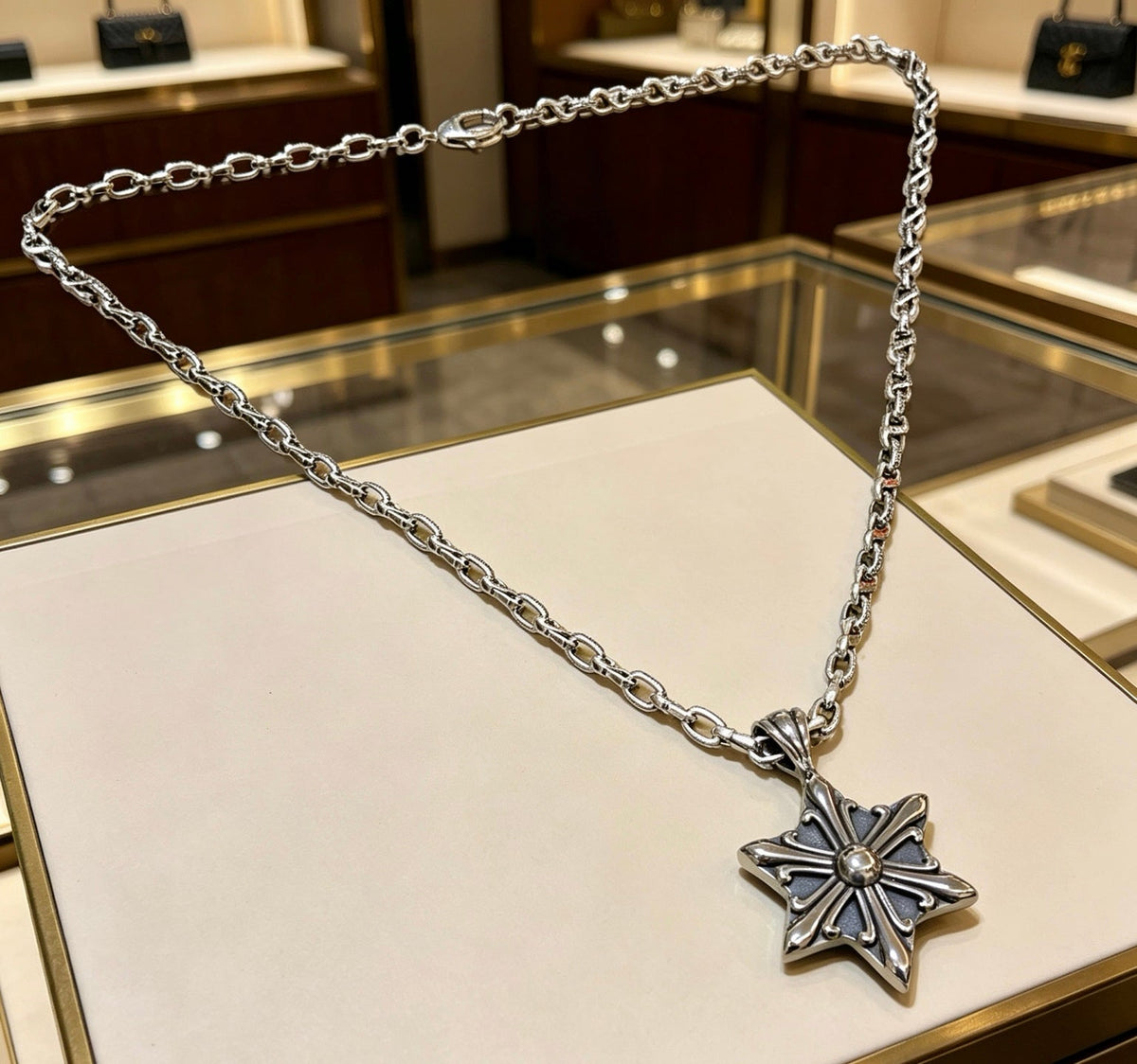 Gucci Anger Forest Chain Distressed Necklace – Style 91 - image 7