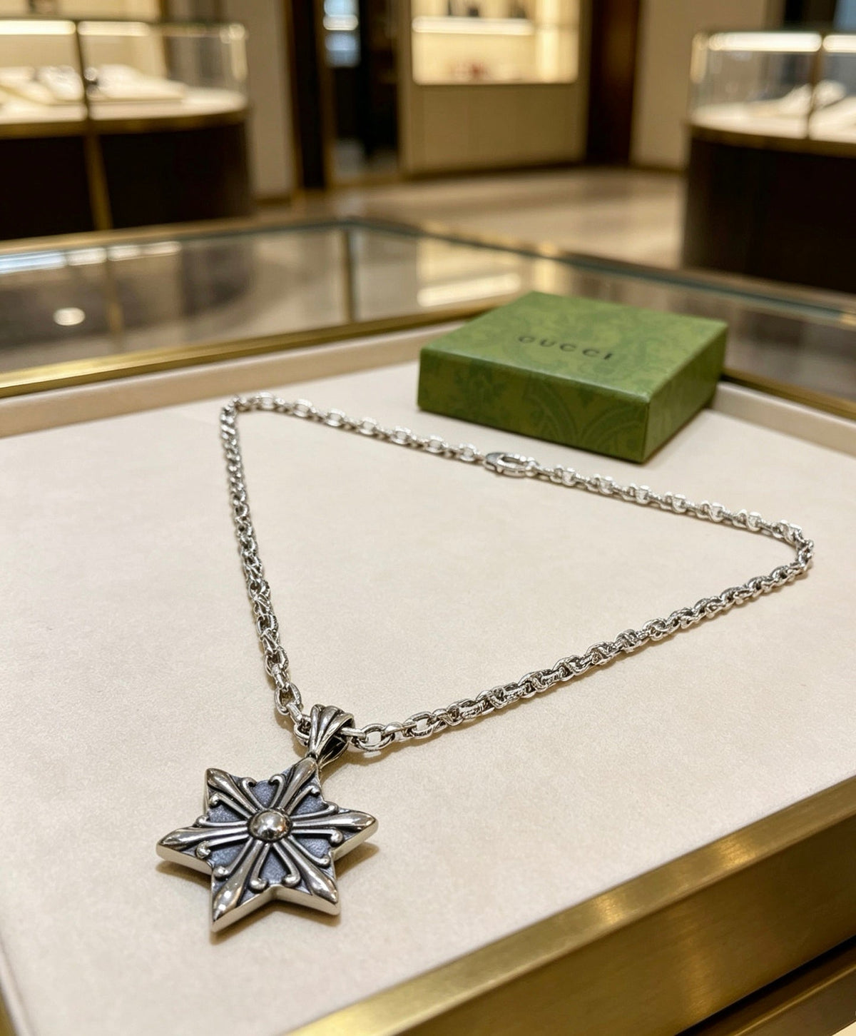 Gucci Anger Forest Chain Distressed Necklace – Style 91 - image 2