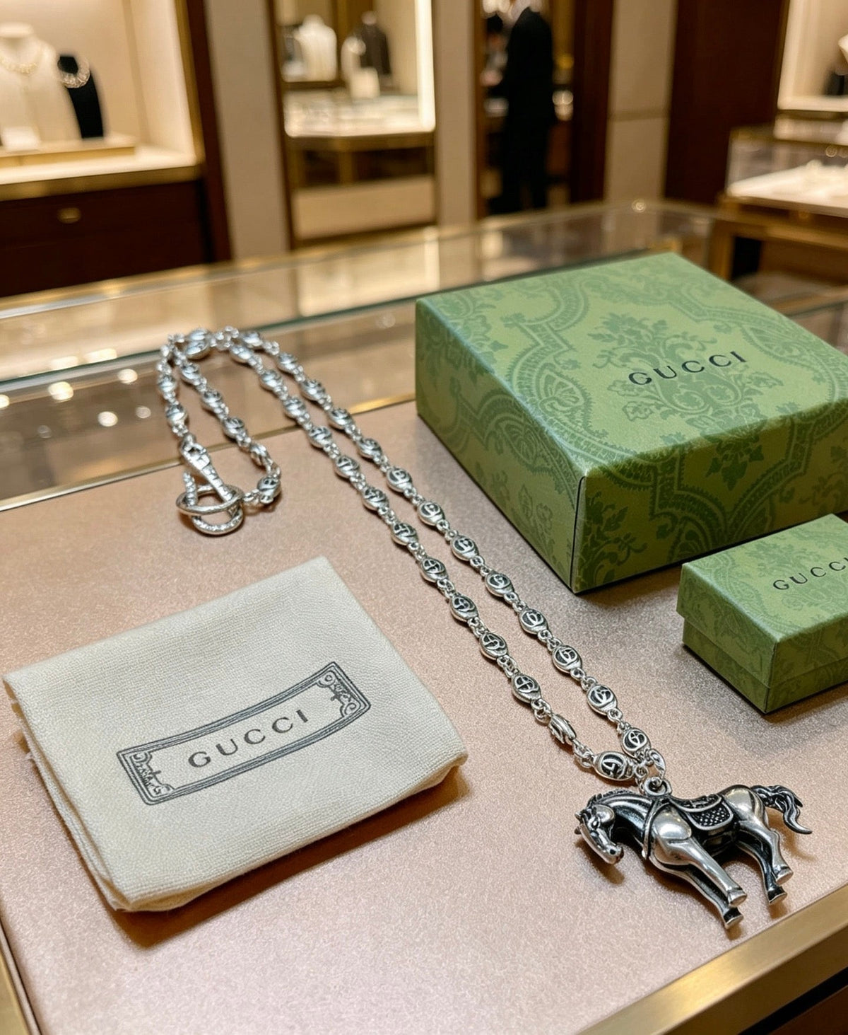 Gucci Anger Forest Chain Distressed Necklace – Style 90 - image 7