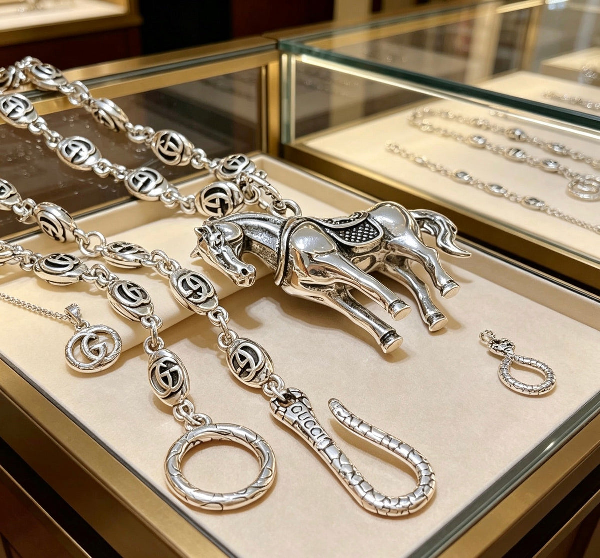 Gucci Anger Forest Chain Distressed Necklace – Style 90 - image 2