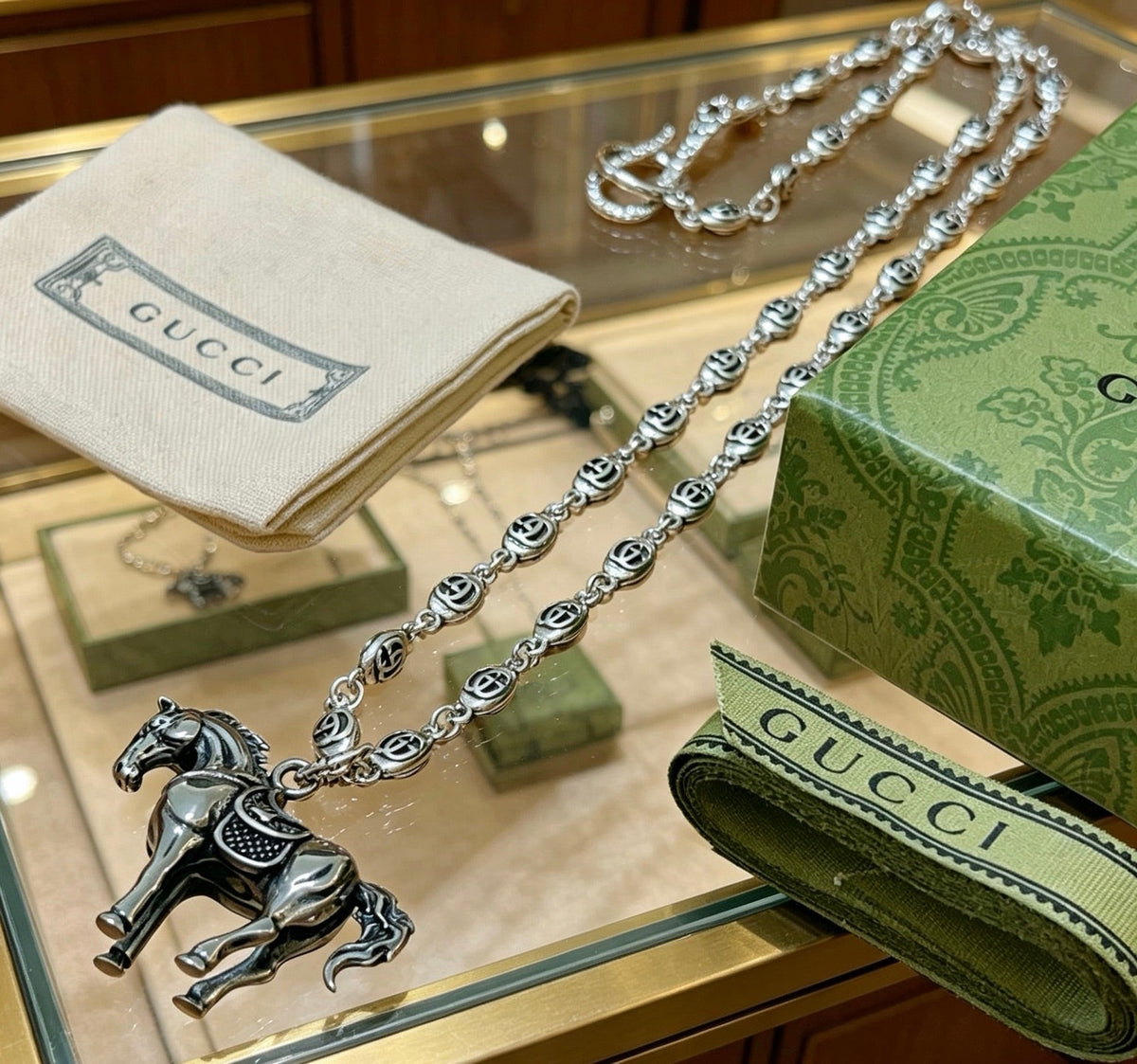 Gucci Anger Forest Chain Distressed Necklace – Style 90 - image 8