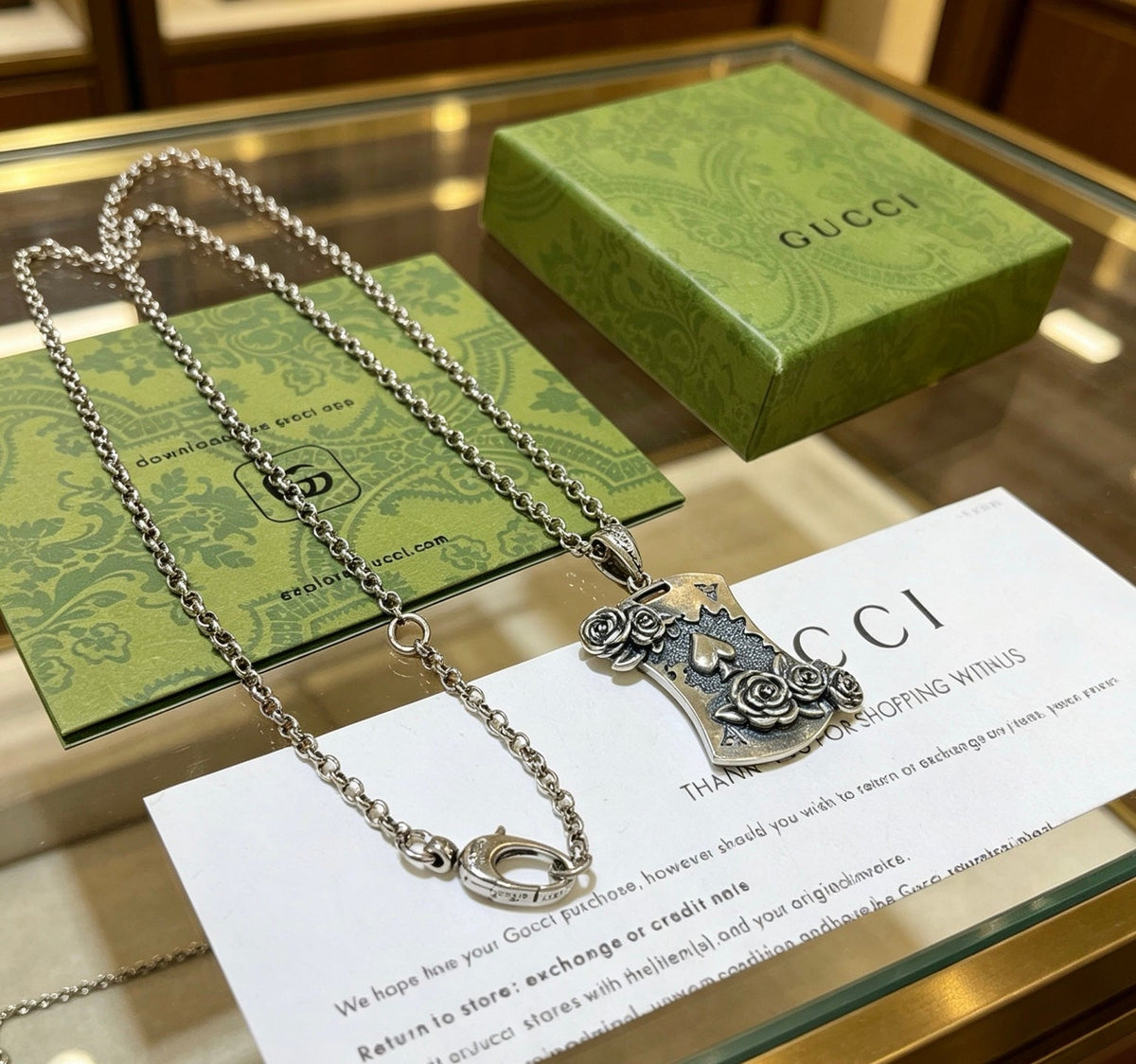 Gucci Anger Forest Chain Vintage-Inspired Necklace – Style 07 - image 7