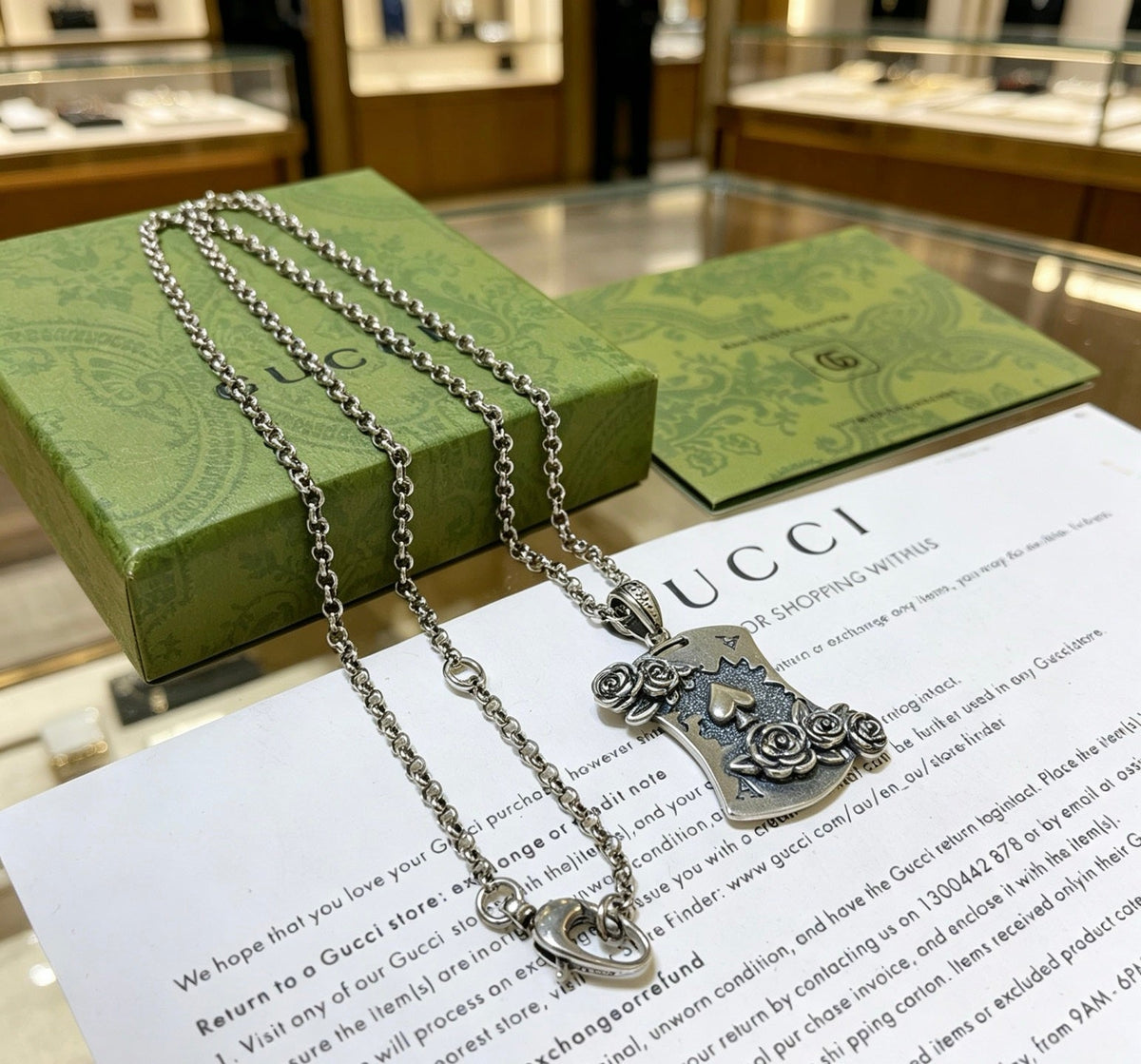 Gucci Anger Forest Chain Vintage-Inspired Necklace – Style 07 - image 4