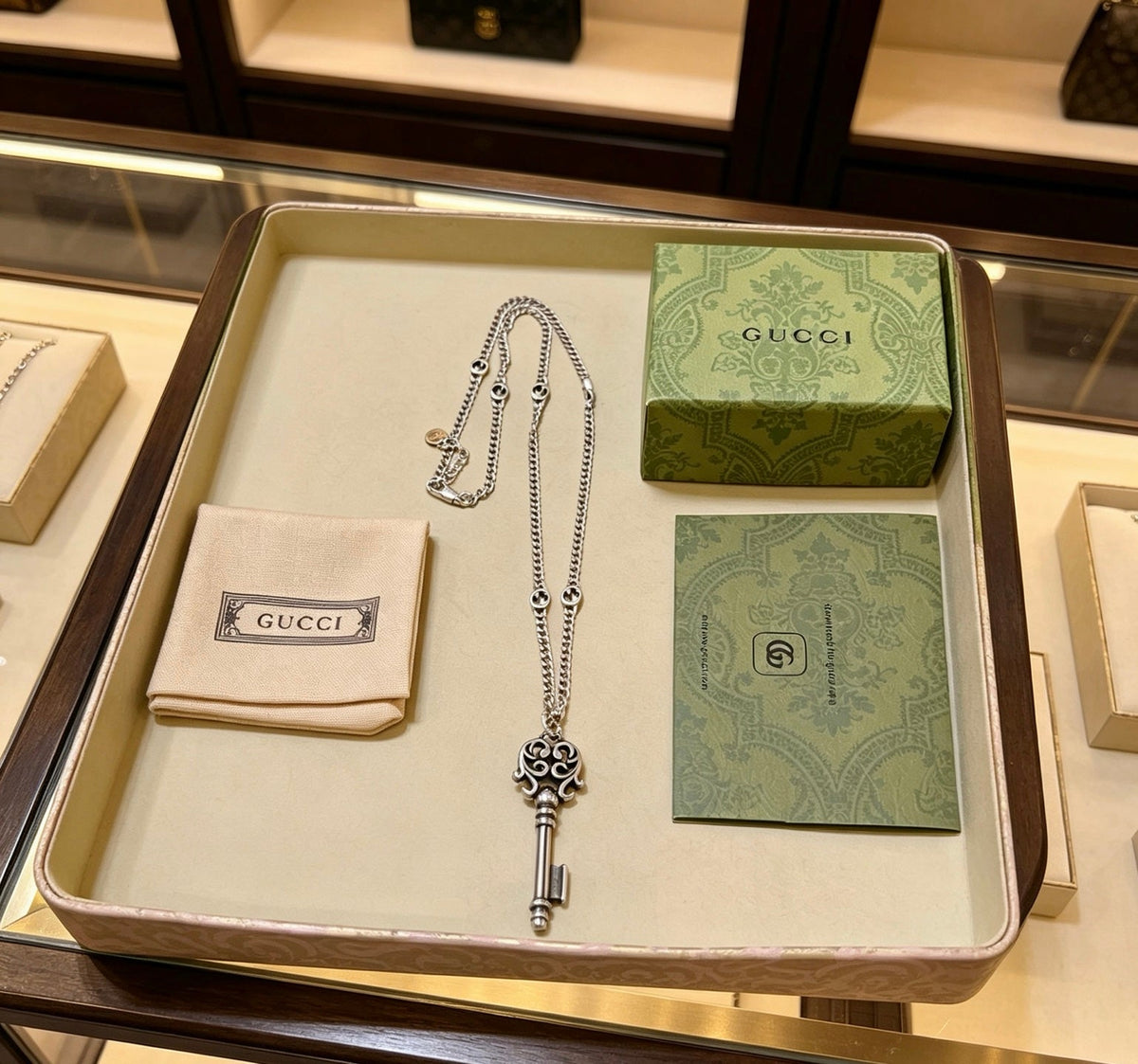 Gucci Anger Forest Chain Distressed Vintage-Inspired Necklace – Style 58 - image 5
