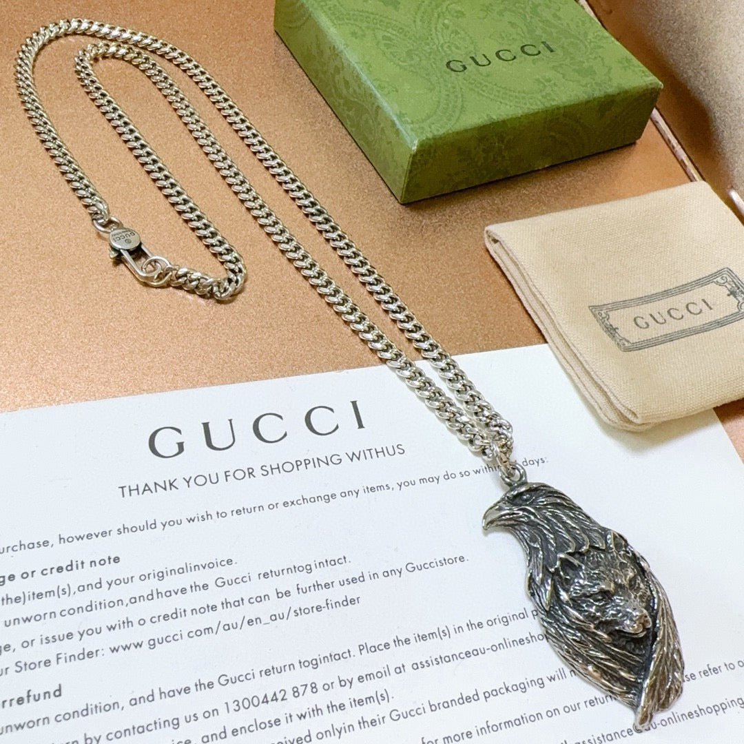 Gucci Anger Forest Chain Distressed Necklace – Style 122 - image 9