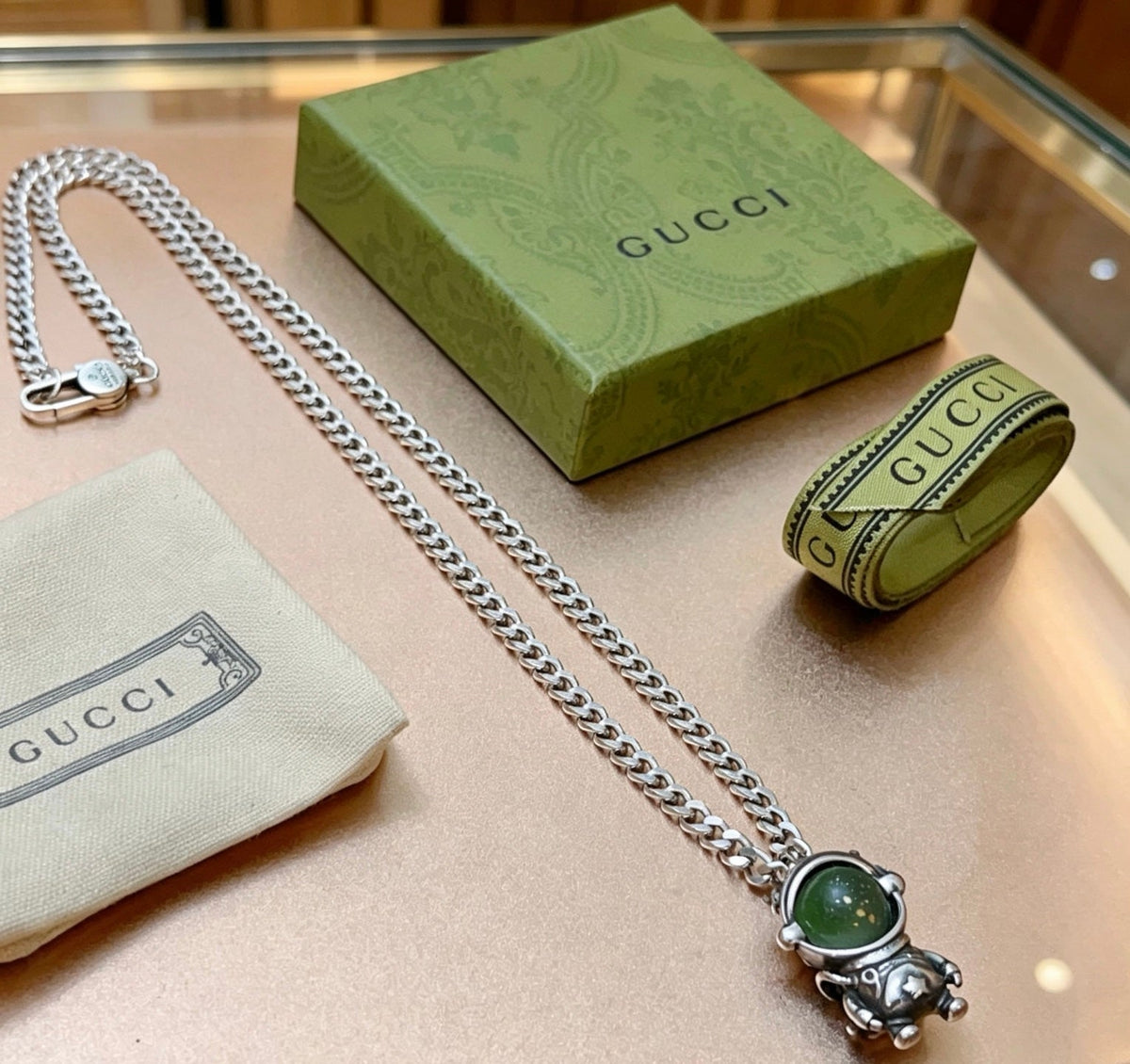 Gucci Anger Forest Chain Distressed Necklace – Style 121 - image 4