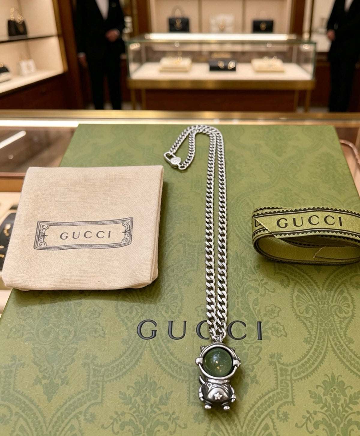 Gucci Anger Forest Chain Distressed Necklace – Style 121 - image 8
