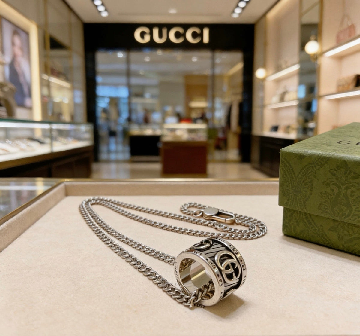 Gucci Anger Forest Chain Distressed Necklace – Style 120 - image 4