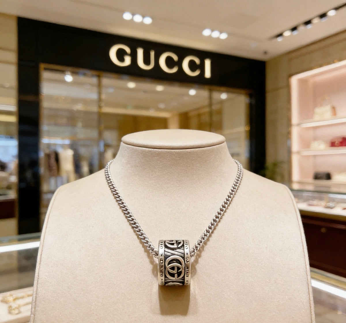Gucci Anger Forest Chain Distressed Necklace – Style 120 - image 2