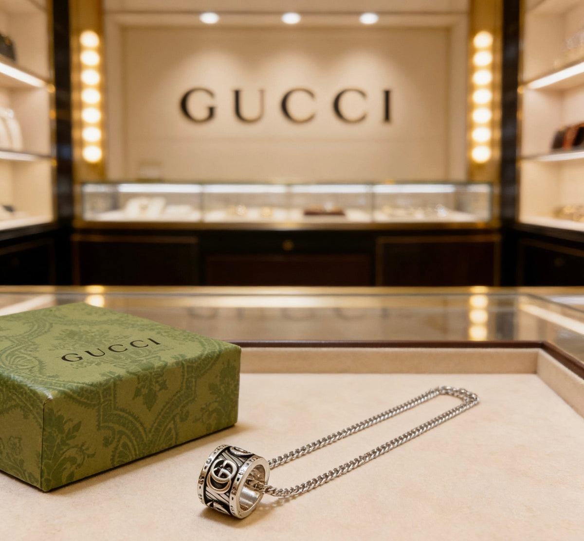 Gucci Anger Forest Chain Distressed Necklace – Style 120 - image 5