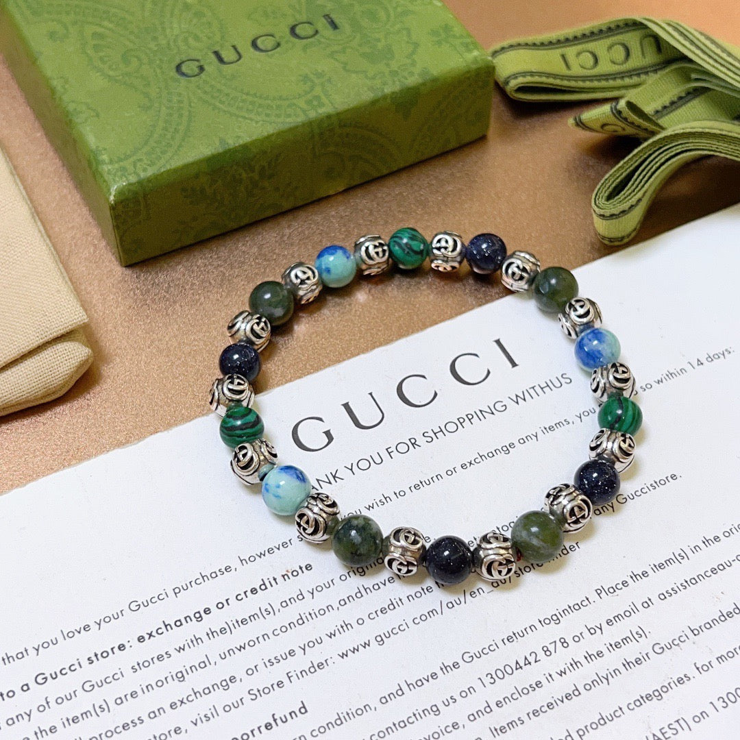 Gucci Anger Forest Agate Crystal Distressed Bracelet – Style 03 - image 6