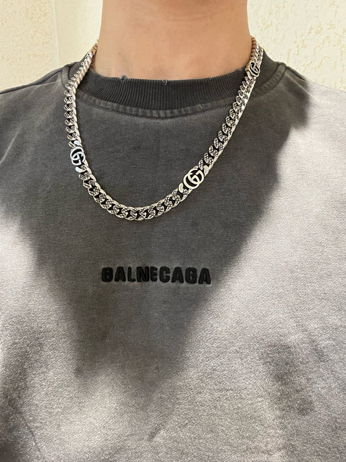 Gucci Anger Forest Chain Distressed Vintage-Inspired Necklace – Style 57 - image 6