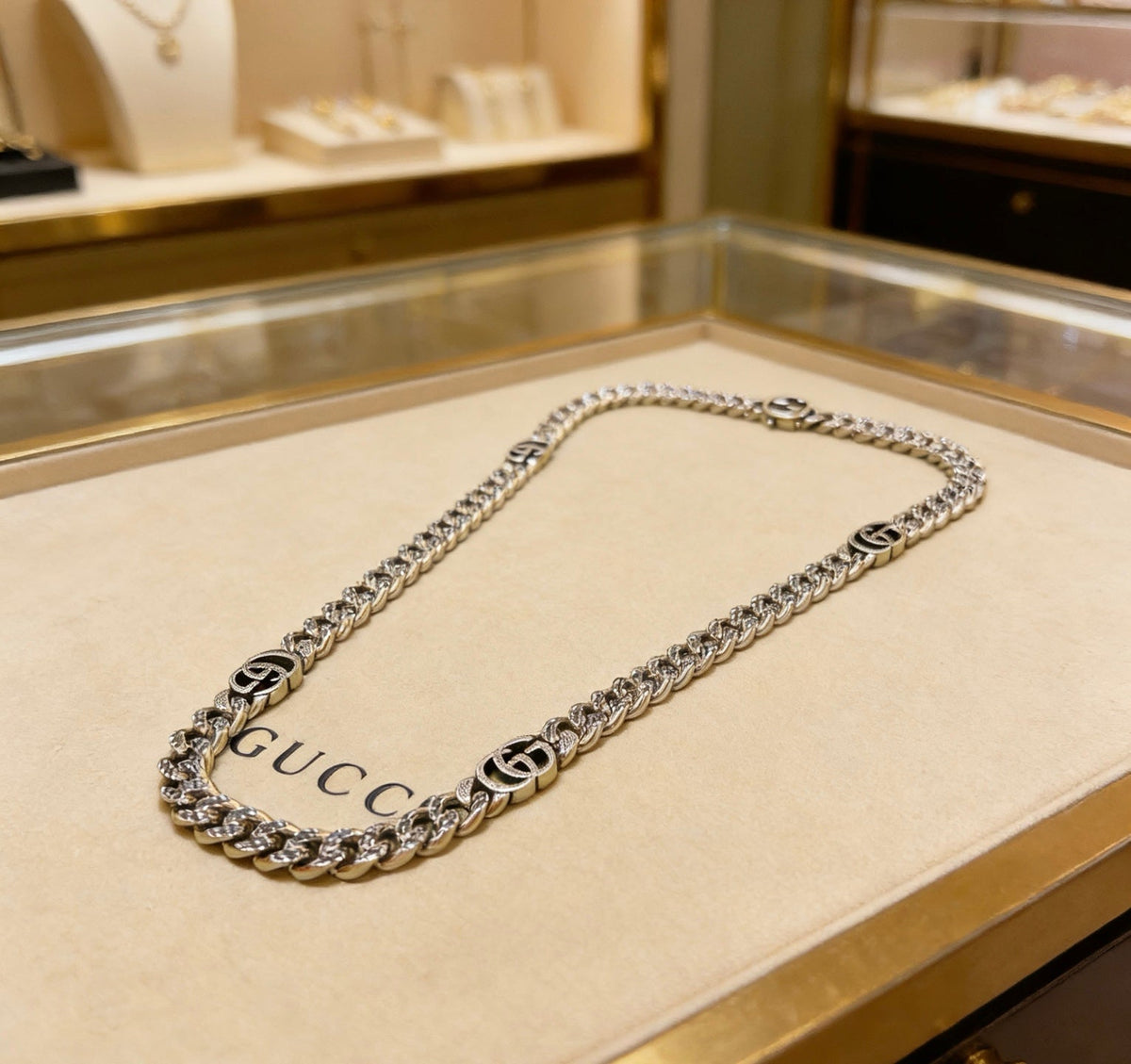 Gucci Anger Forest Chain Distressed Vintage-Inspired Necklace – Style 57 - image 5