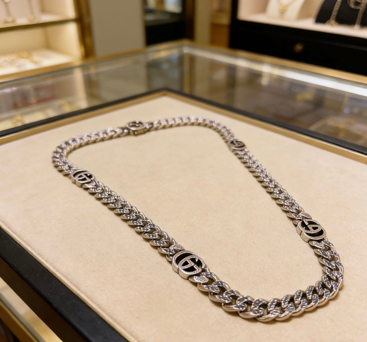 Gucci Anger Forest Chain Distressed Vintage-Inspired Necklace – Style 57 - image 8
