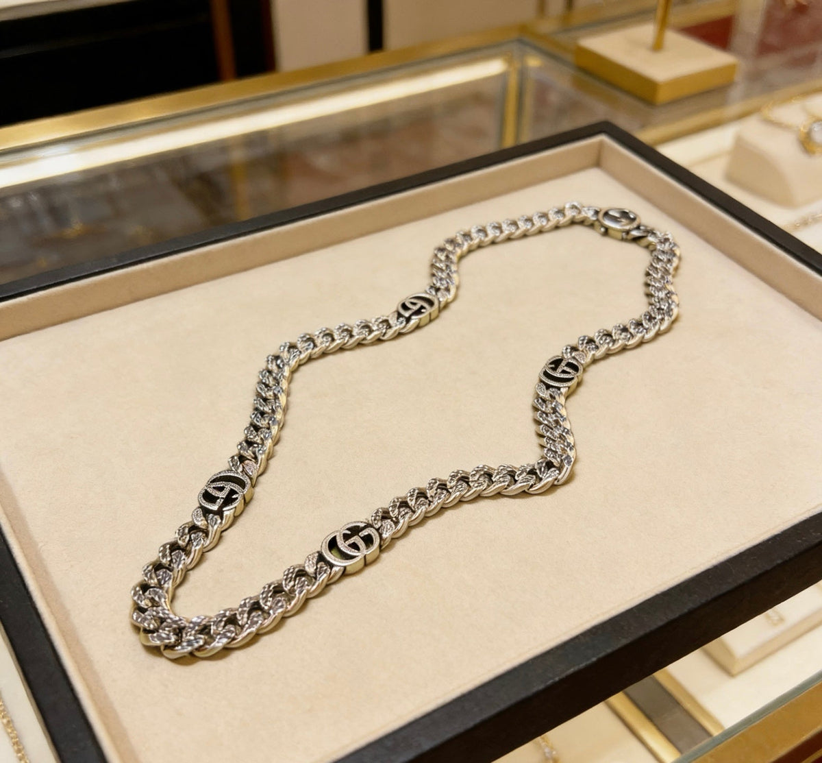 Gucci Anger Forest Chain Distressed Vintage-Inspired Necklace – Style 57 - image 2