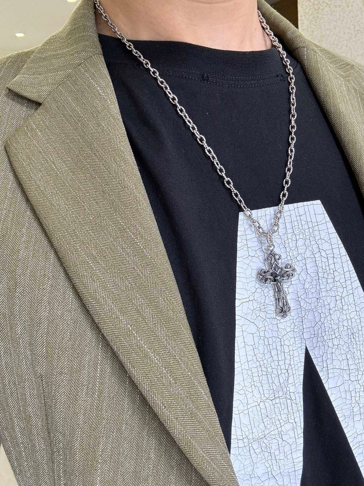 Gucci Anger Forest Chain Distressed Necklace – Style 119 - image 6