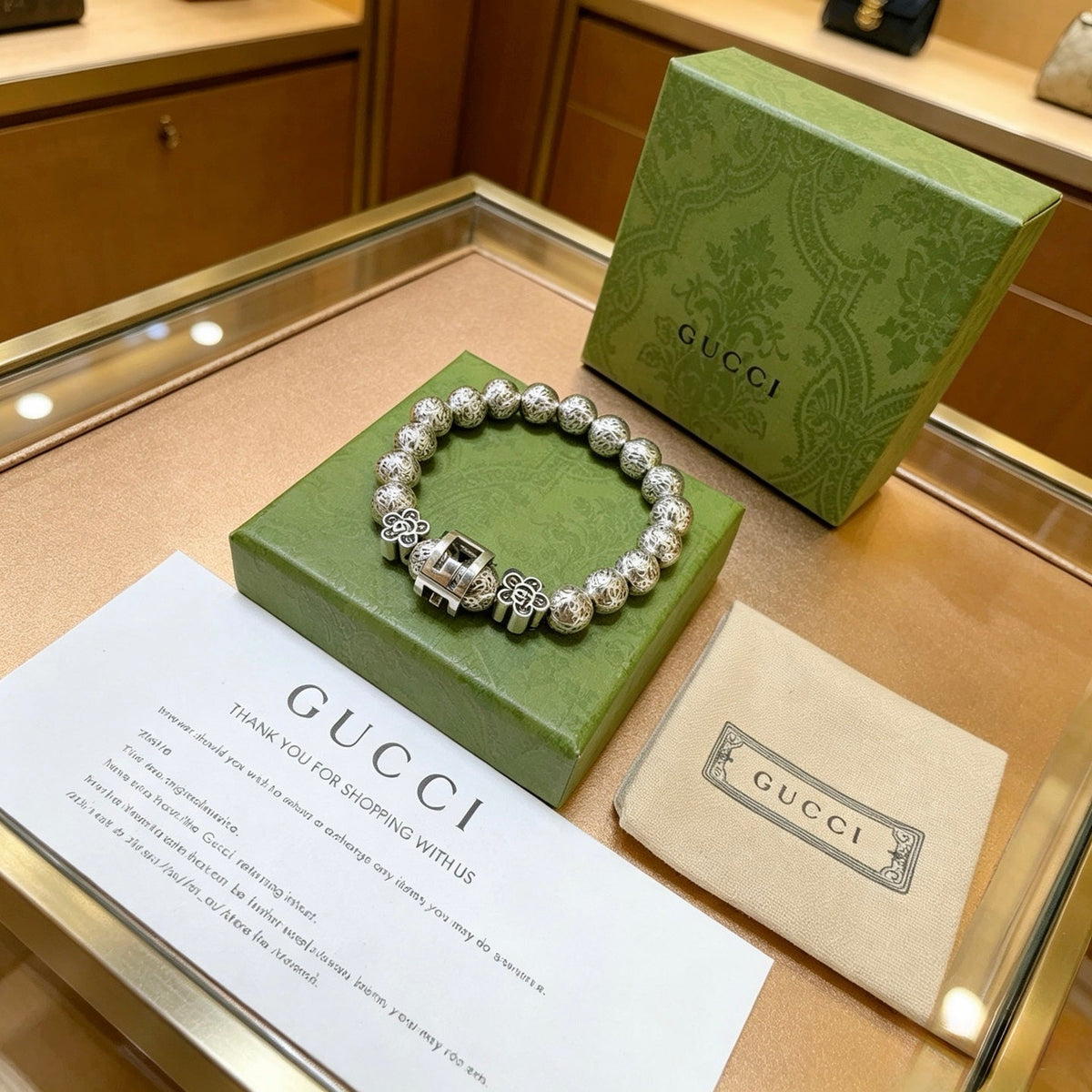 Gucci Anger Forest Distressed Vintage-Inspired Unisex Bracelet – Style 03 - image 8