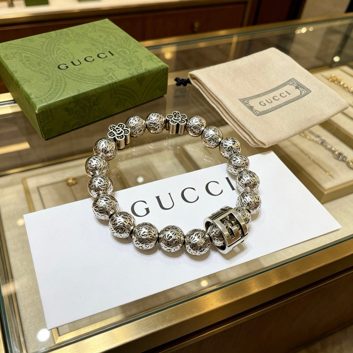 Gucci Anger Forest Distressed Vintage-Inspired Unisex Bracelet – Style 03 - image 5