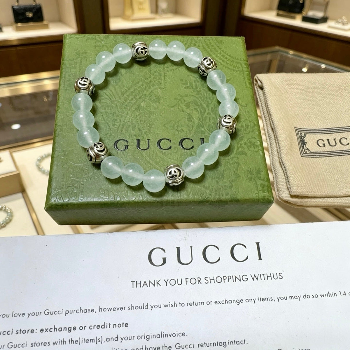 Gucci Anger Forest Crystal Distressed Unisex Bracelet – Style 14 - image 8