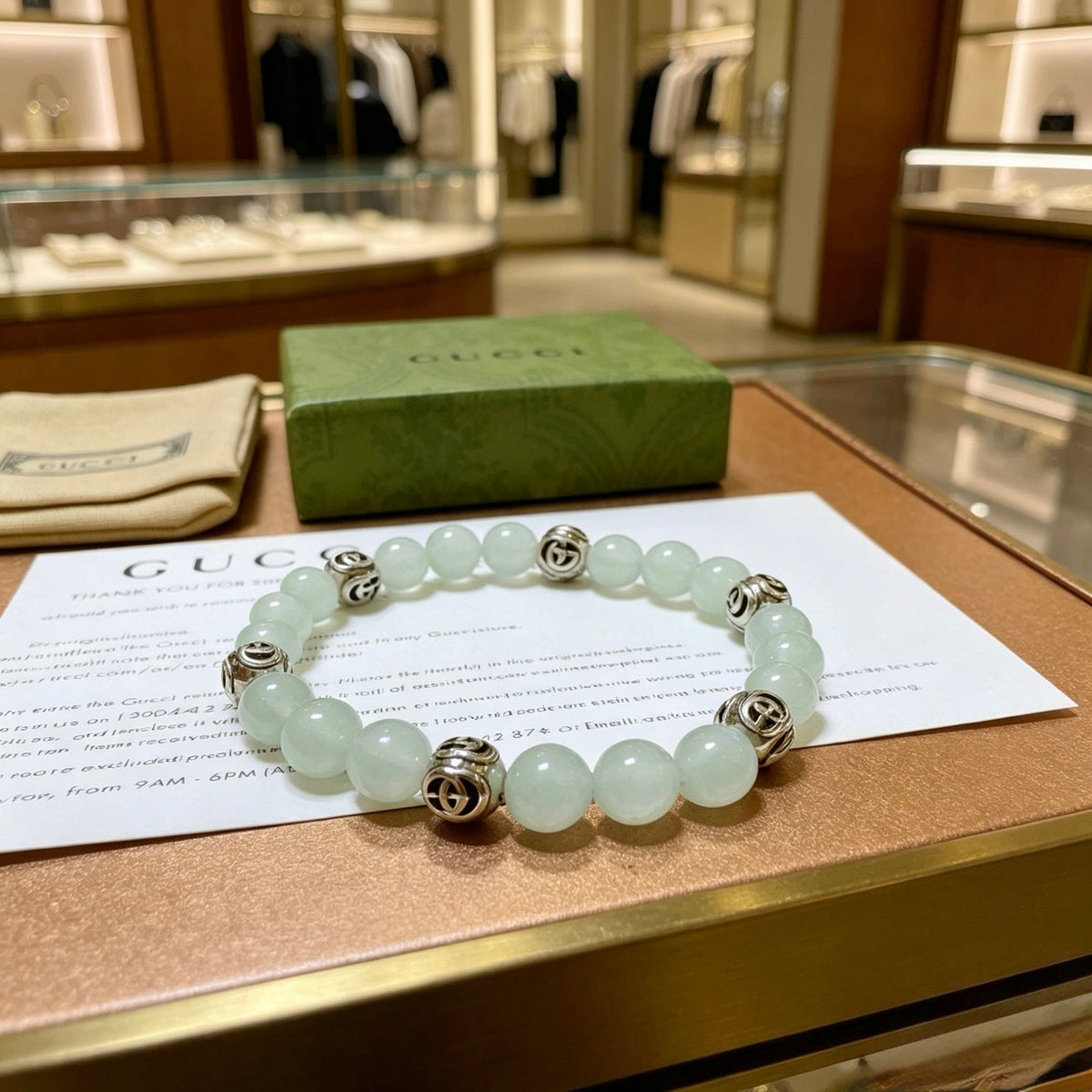 Gucci Anger Forest Crystal Distressed Unisex Bracelet – Style 14 - image 7