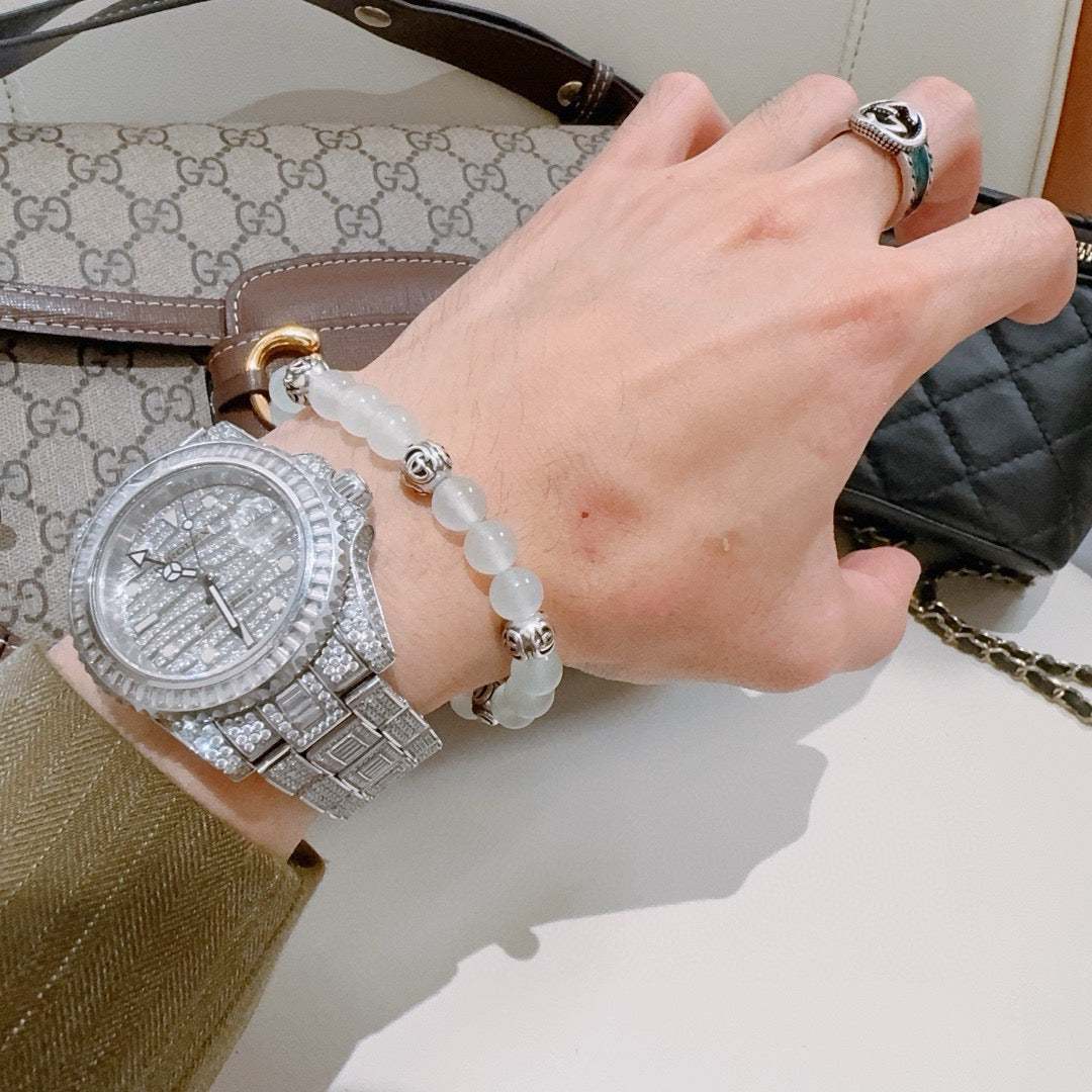 Gucci Anger Forest Crystal Distressed Unisex Bracelet – Style 13 - image 9