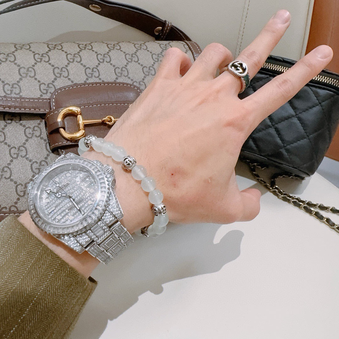 Gucci Anger Forest Crystal Distressed Unisex Bracelet – Style 14 - image 6