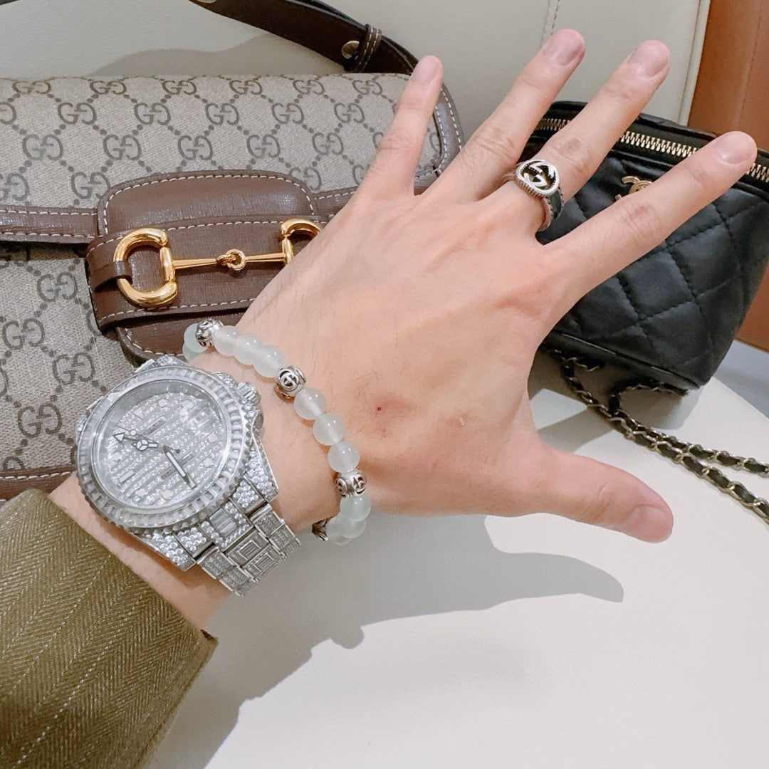 Gucci Anger Forest Crystal Distressed Unisex Bracelet – Style 13 - image 3