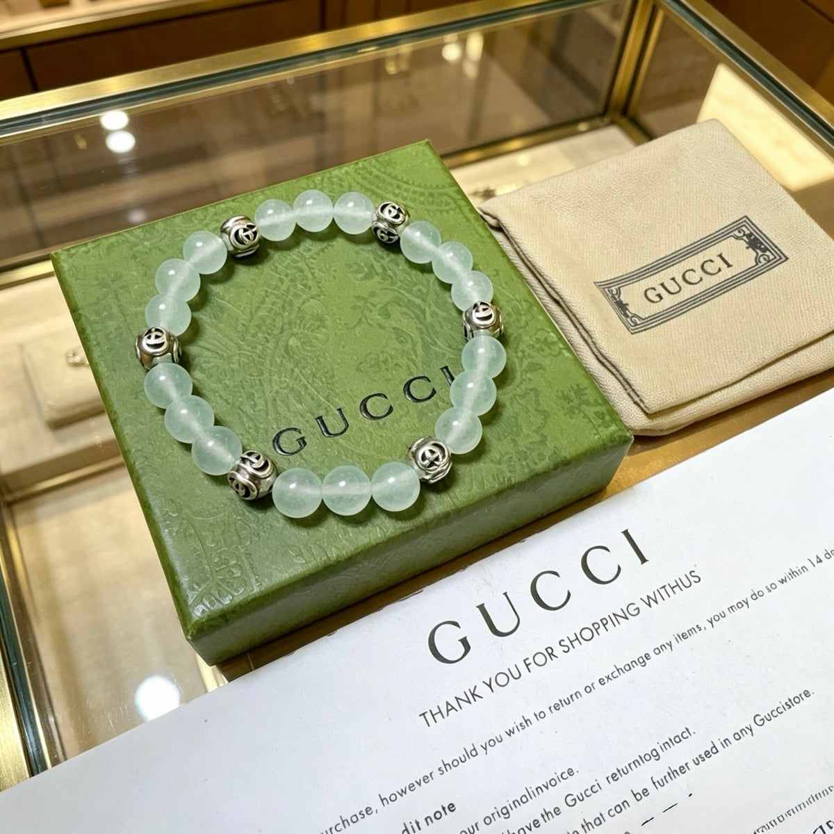 Gucci Anger Forest Crystal Distressed Unisex Bracelet – Style 14 - image 5
