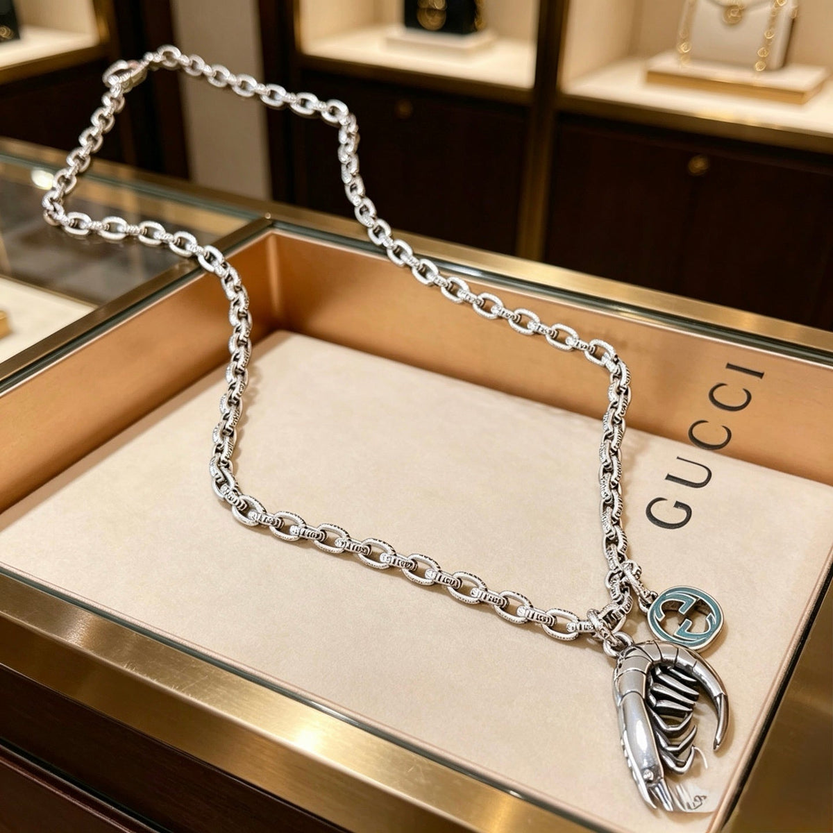 Gucci Anger Forest Chain Distressed Vintage-Inspired Pendant – Style 07 - image 2