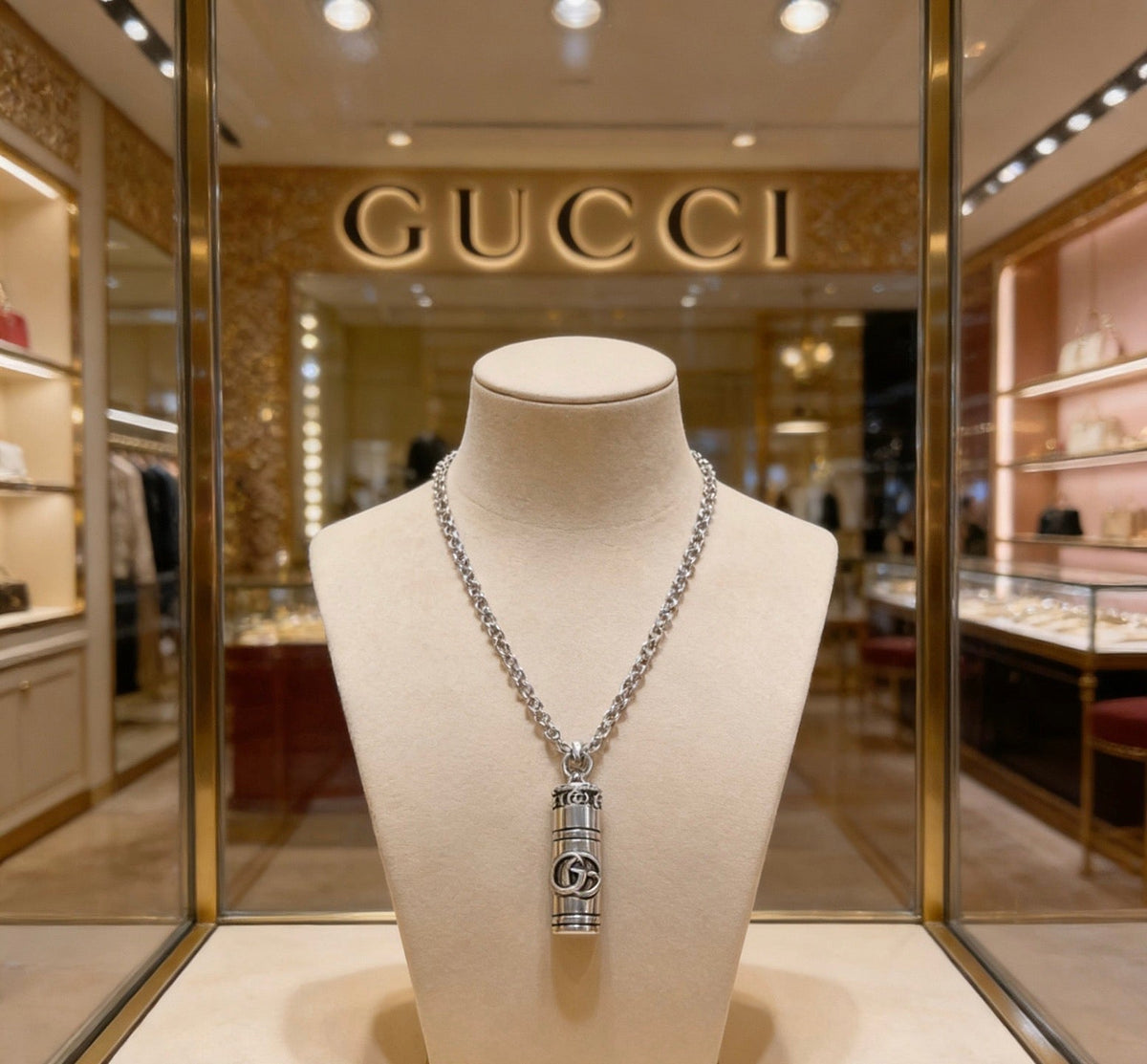 Gucci Anger Forest Chain Distressed Necklace – Style 135 - image 8