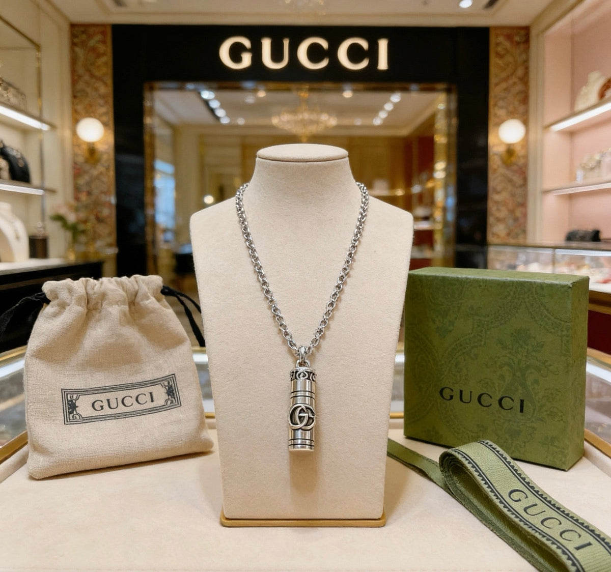 Gucci Anger Forest Chain Distressed Necklace – Style 135 - image 7