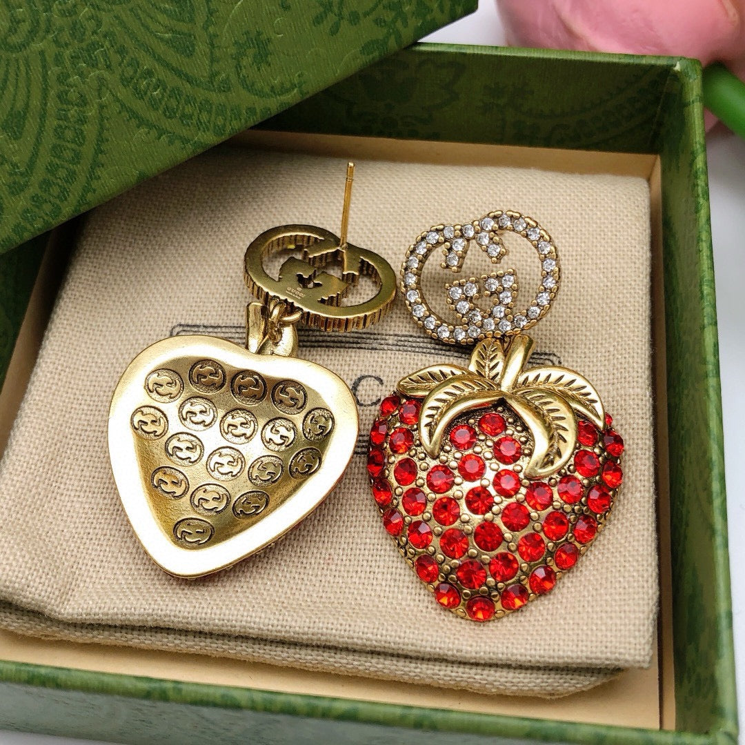 Gucci Vintage-Inspired Red Gold-Tone Hair Clip - image 7