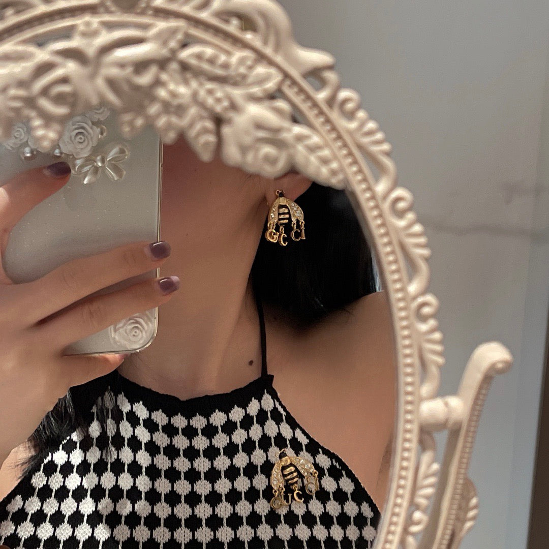 Gucci Bee Stud Earrings – Style 04 - image 3