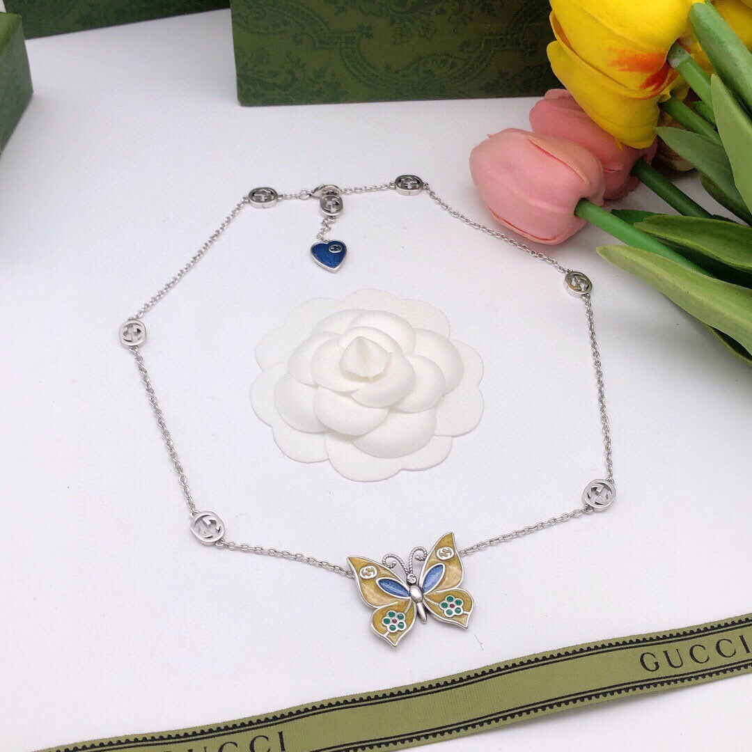 Gucci Butterfly Necklace - image 4