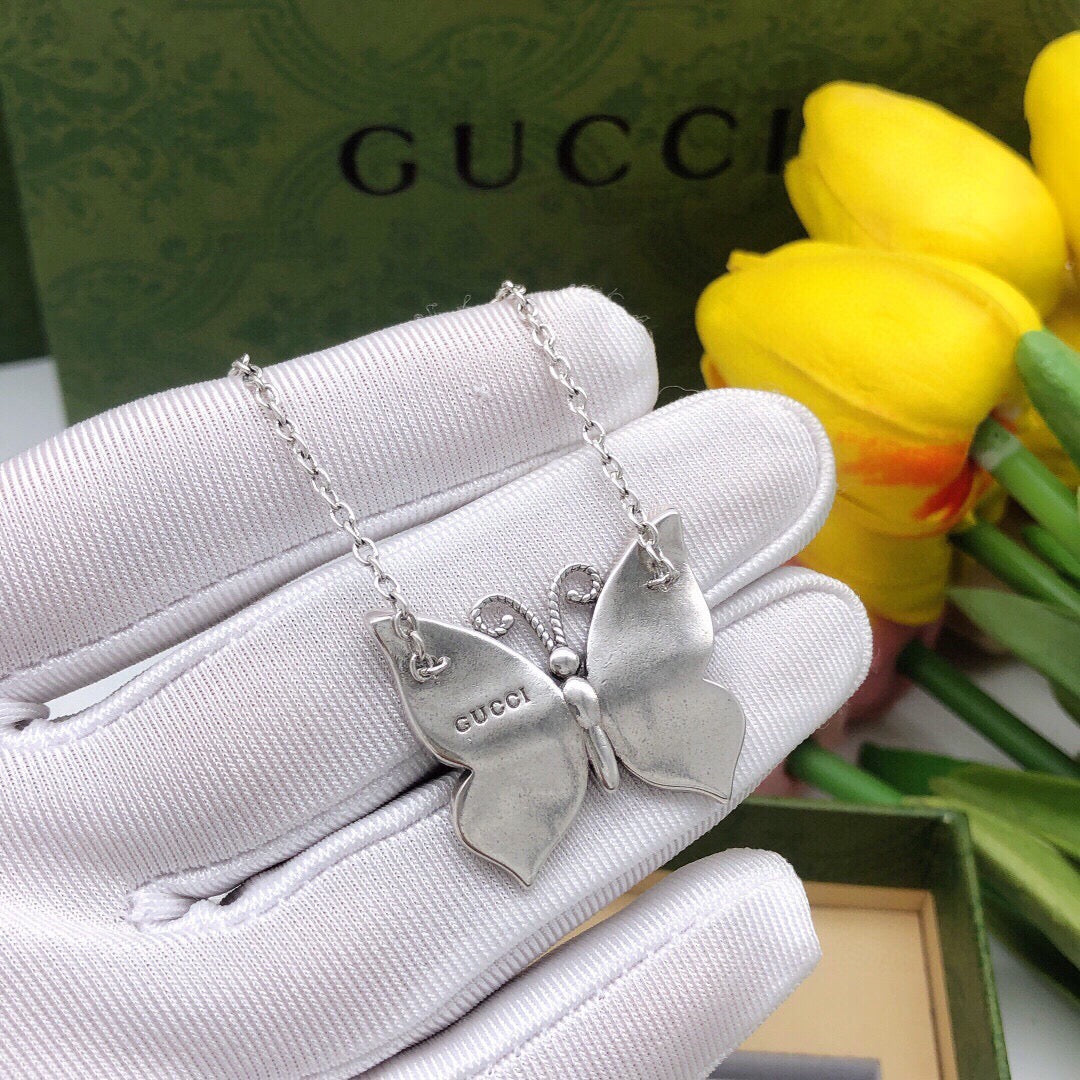 Gucci Butterfly Necklace - image 3
