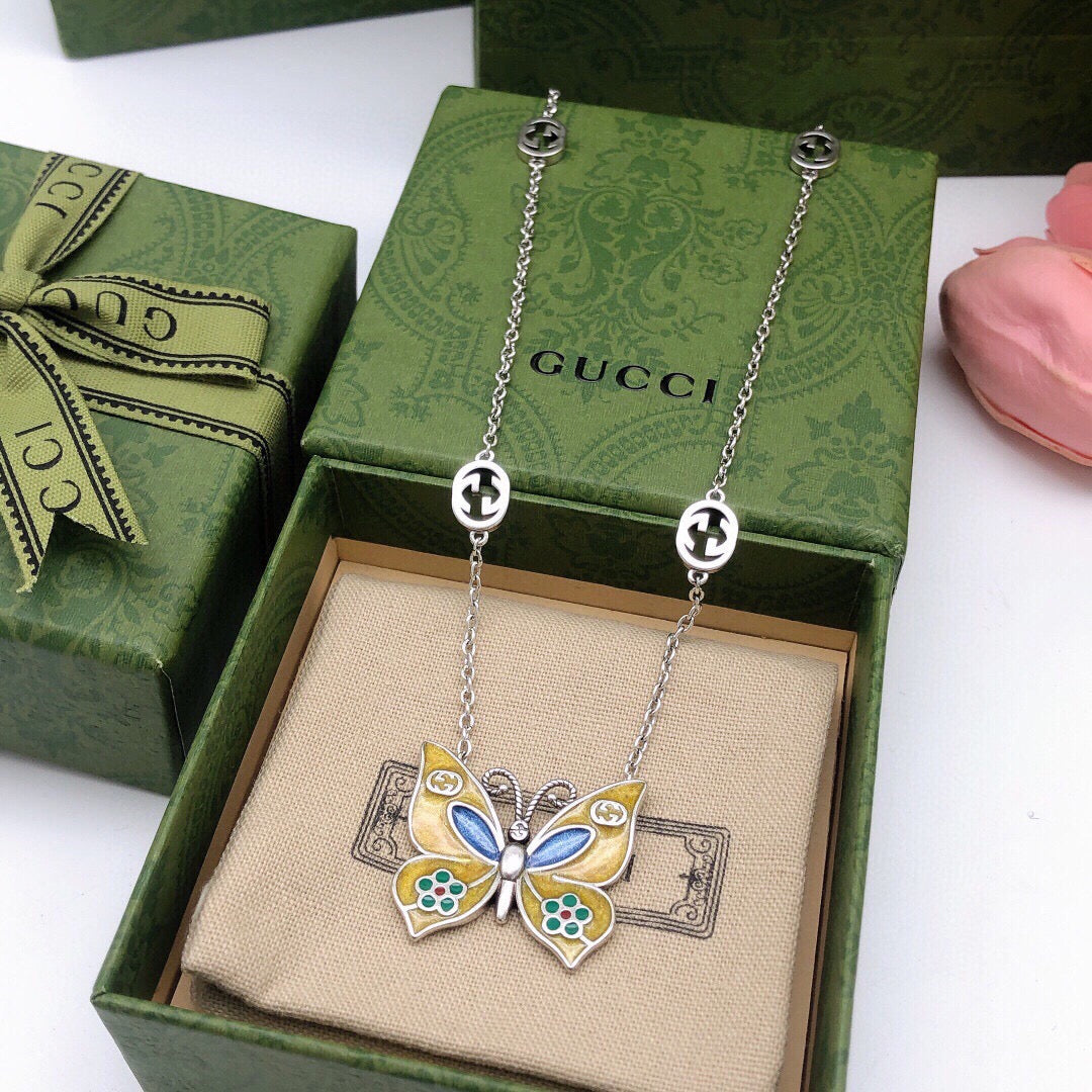 Gucci Butterfly Necklace - image 2
