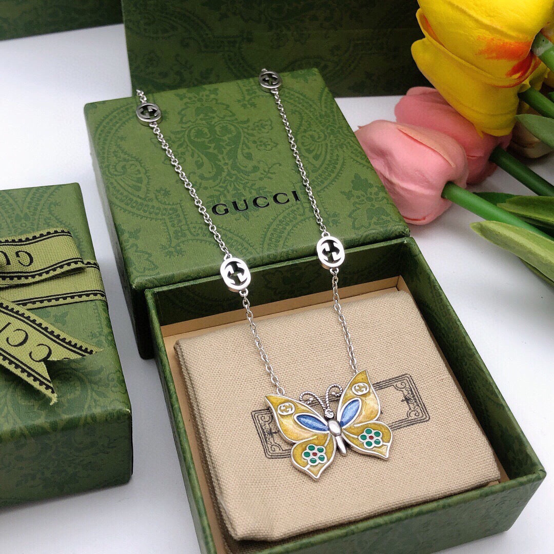 Gucci Butterfly Necklace - image 6