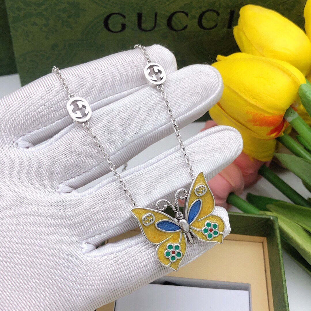 Gucci Butterfly Necklace - image 5