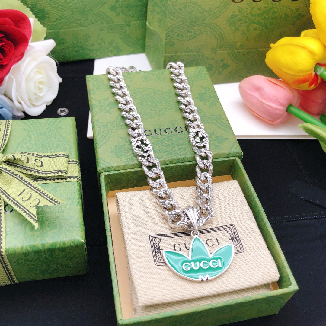 Gucci Chain Red Green Necklace – Style 03 - image 6