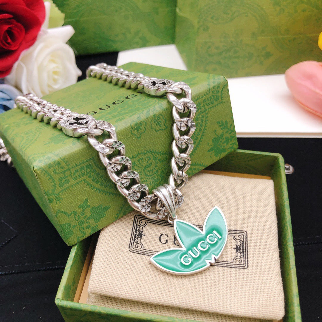 Gucci Chain Red Green Necklace – Style 03 - image 5