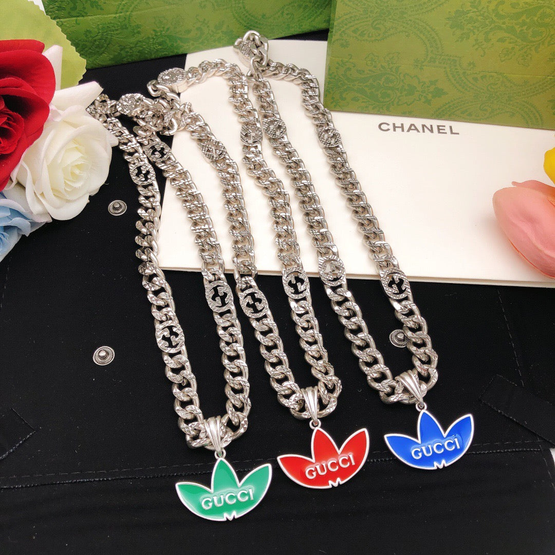 Gucci Chain Red Green Necklace – Style 03 - image 10