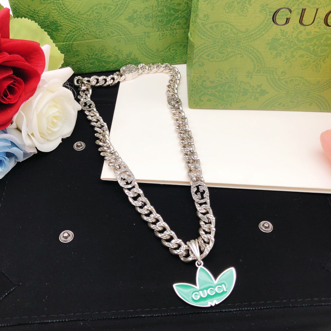 Gucci Chain Red Green Necklace – Style 03 - image 3