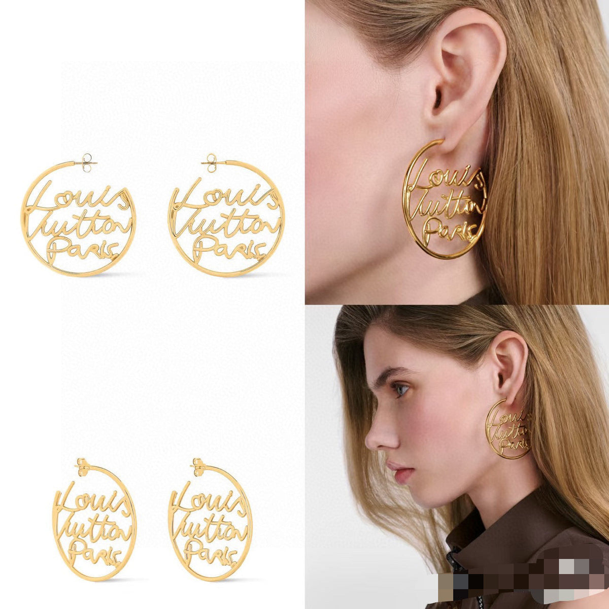 Louis Vuitton Twig Letter Stud Earrings – Style 36 - image 5
