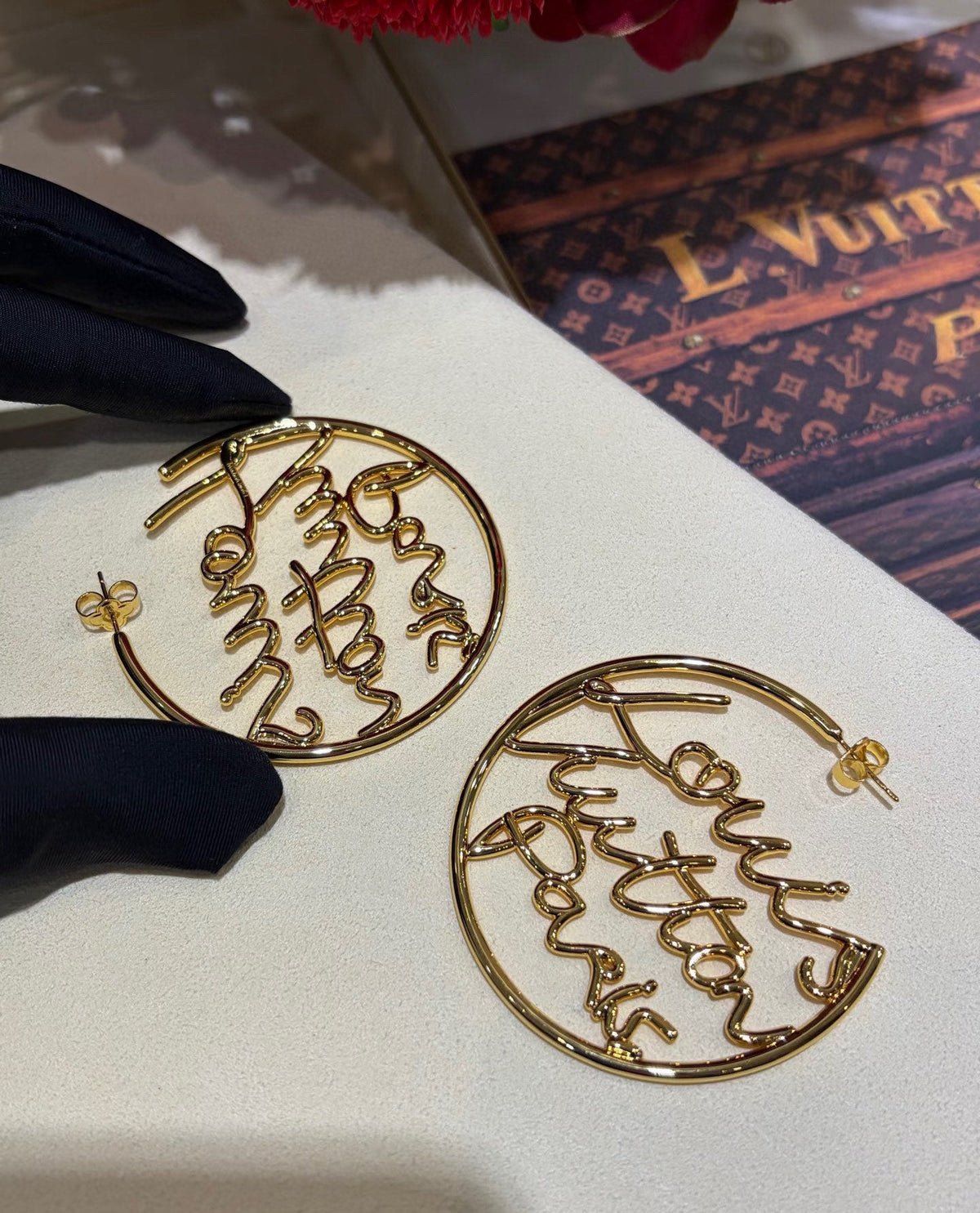 Louis Vuitton Twig Letter Stud Earrings – Style 36 - image 2