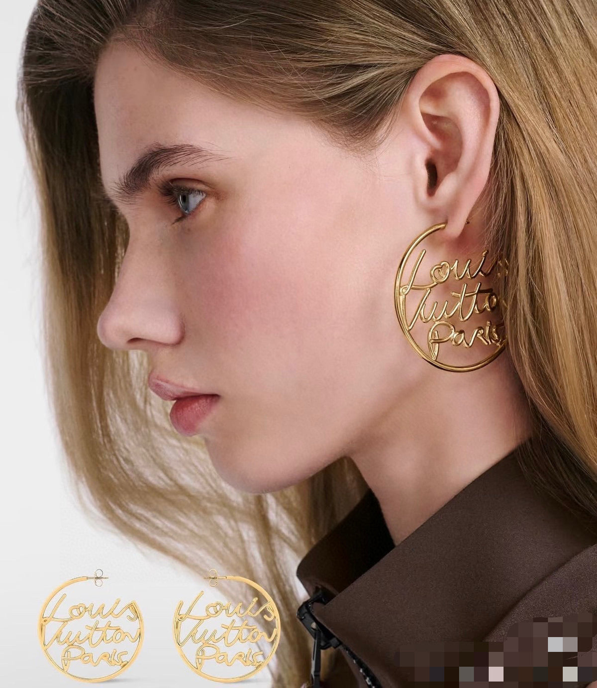 Louis Vuitton Twig Letter Stud Earrings – Style 36 - image 4